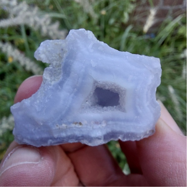 Blue lace agaat geode 04