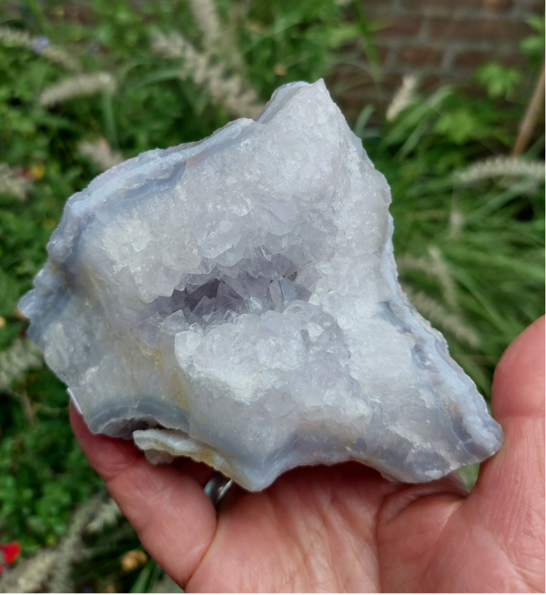 Blue lace agaat geode 01