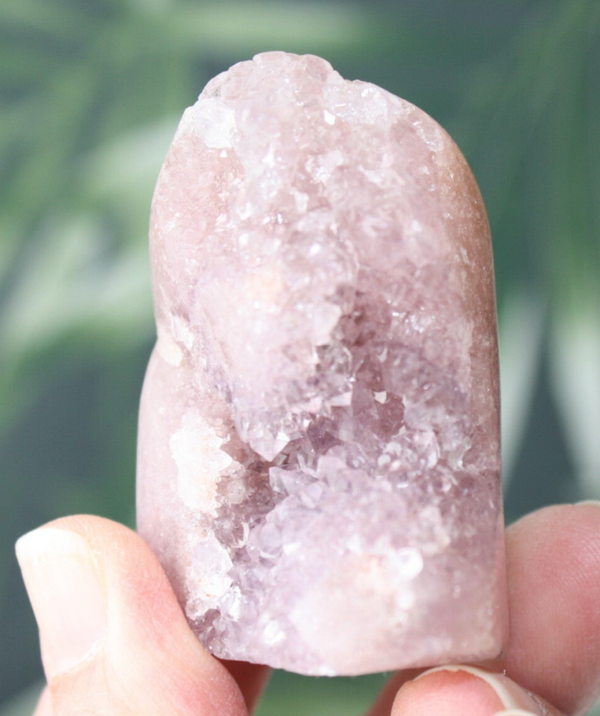Roze amethist, chalcedoon freeform 09