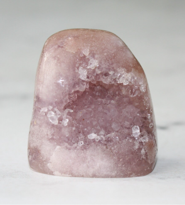 Roze amethist, chalcedoon freeform 11