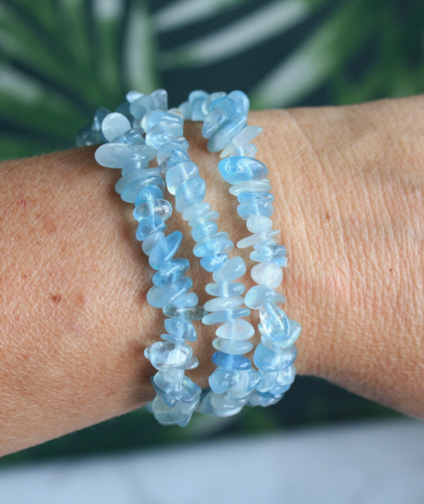 Aquamarijn splitarmband