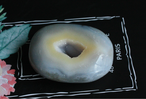 Agaat druzy handsteen 02