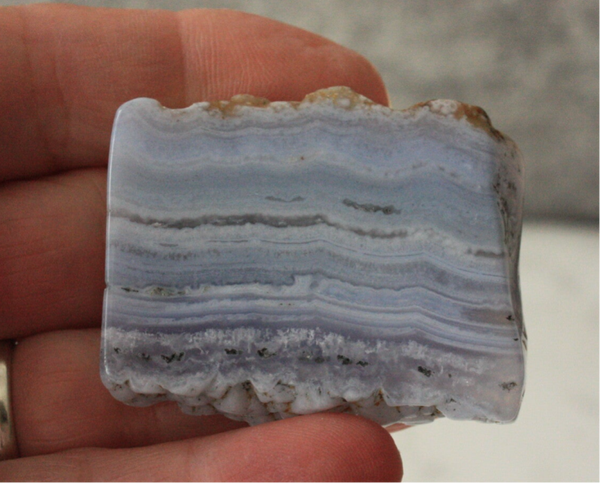 Blue lace agaat schijfje 03
