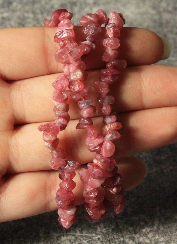 Roze toermalijn splitarmband