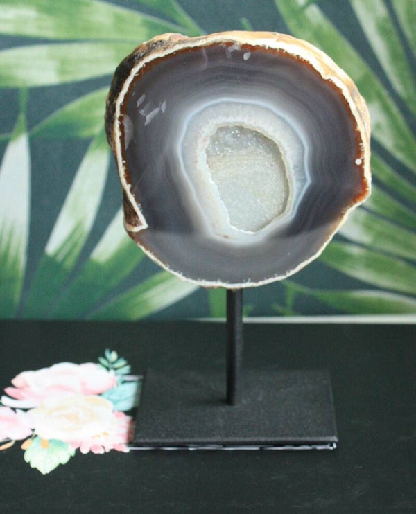 Agaat schijf op standaard 02