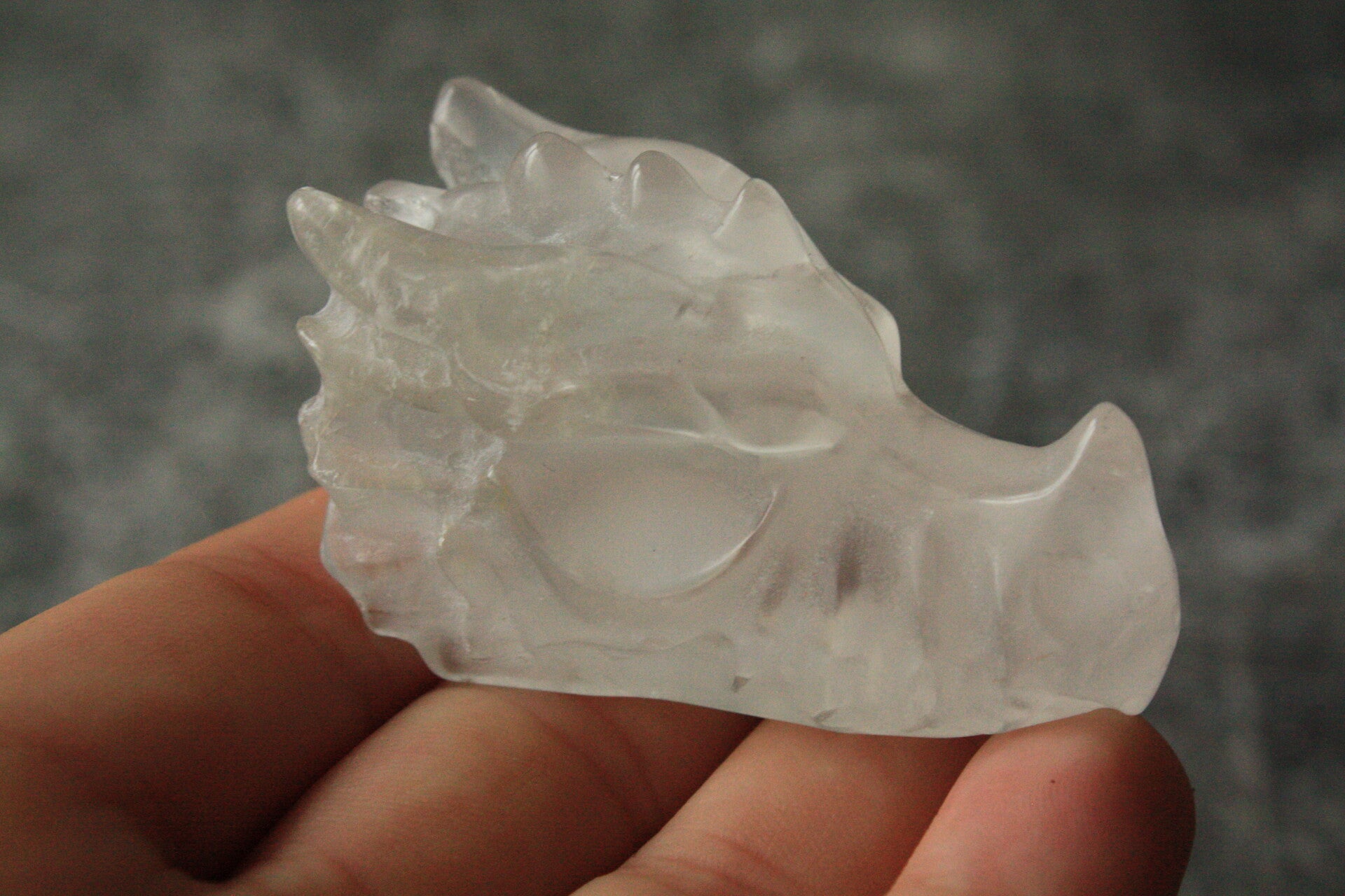 Bergkristal drakenhoofd