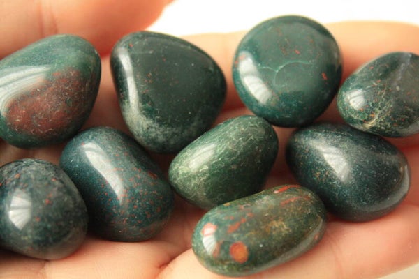 Bloedsteen / Heliotroop trommelsteen