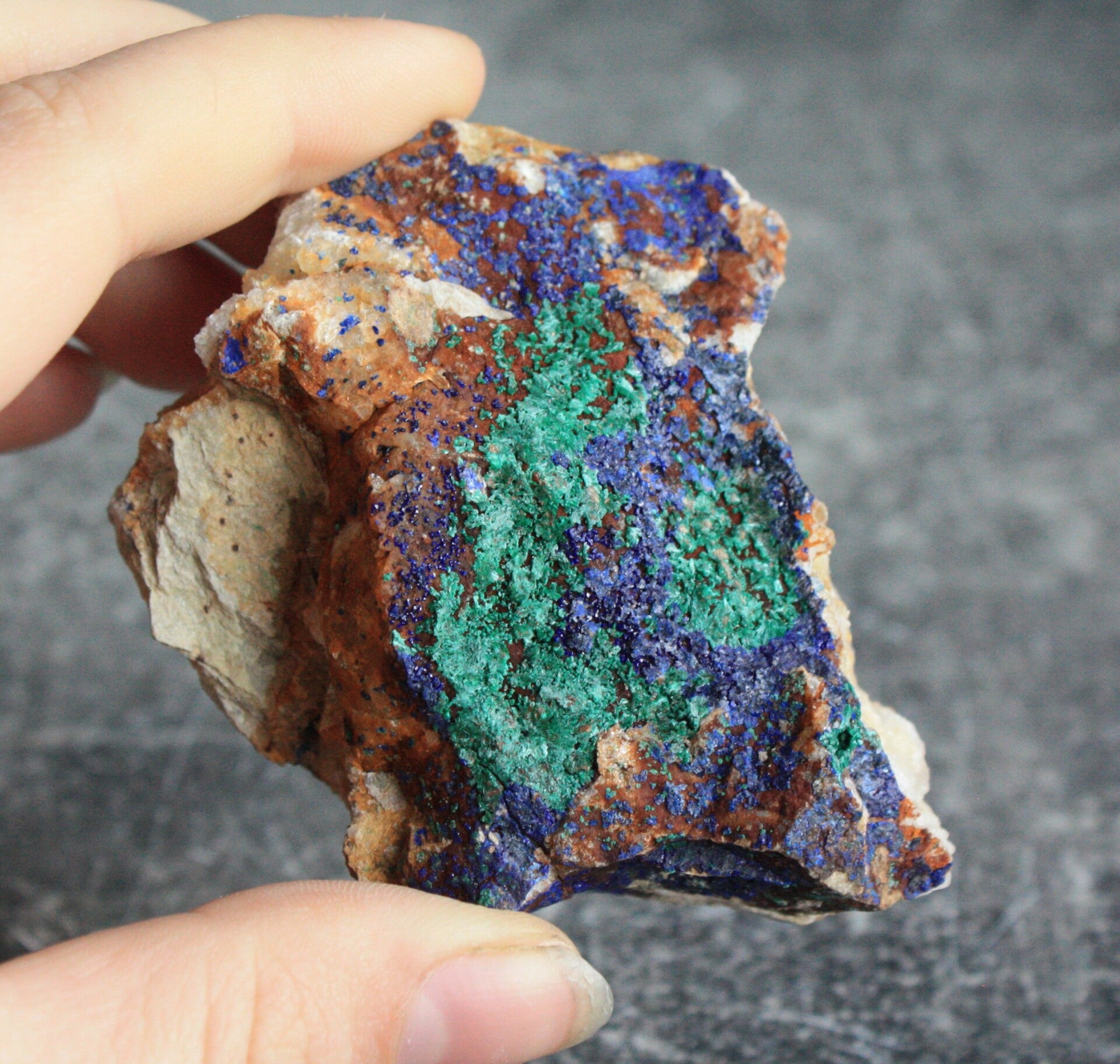 Azuriet met malachiet 04