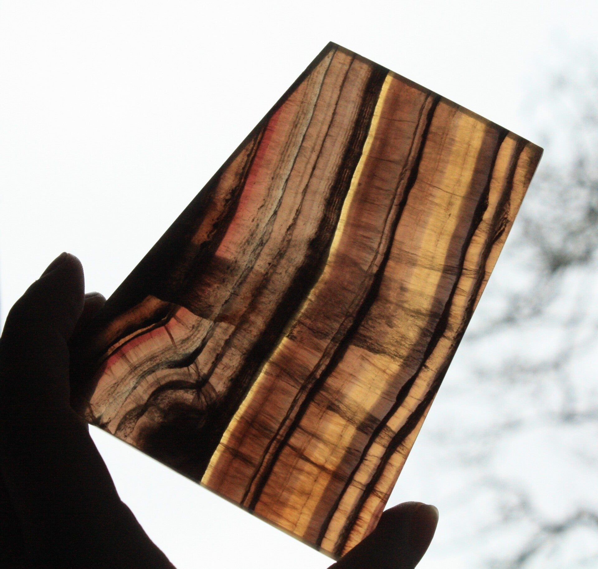 Geel gestreepte fluoriet schijf 01