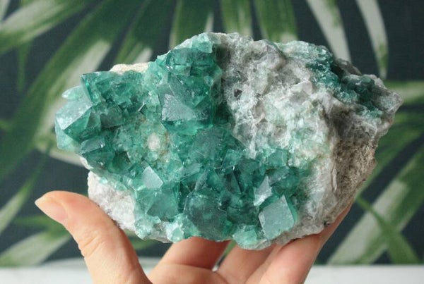 Groen fluoriet cluster 01