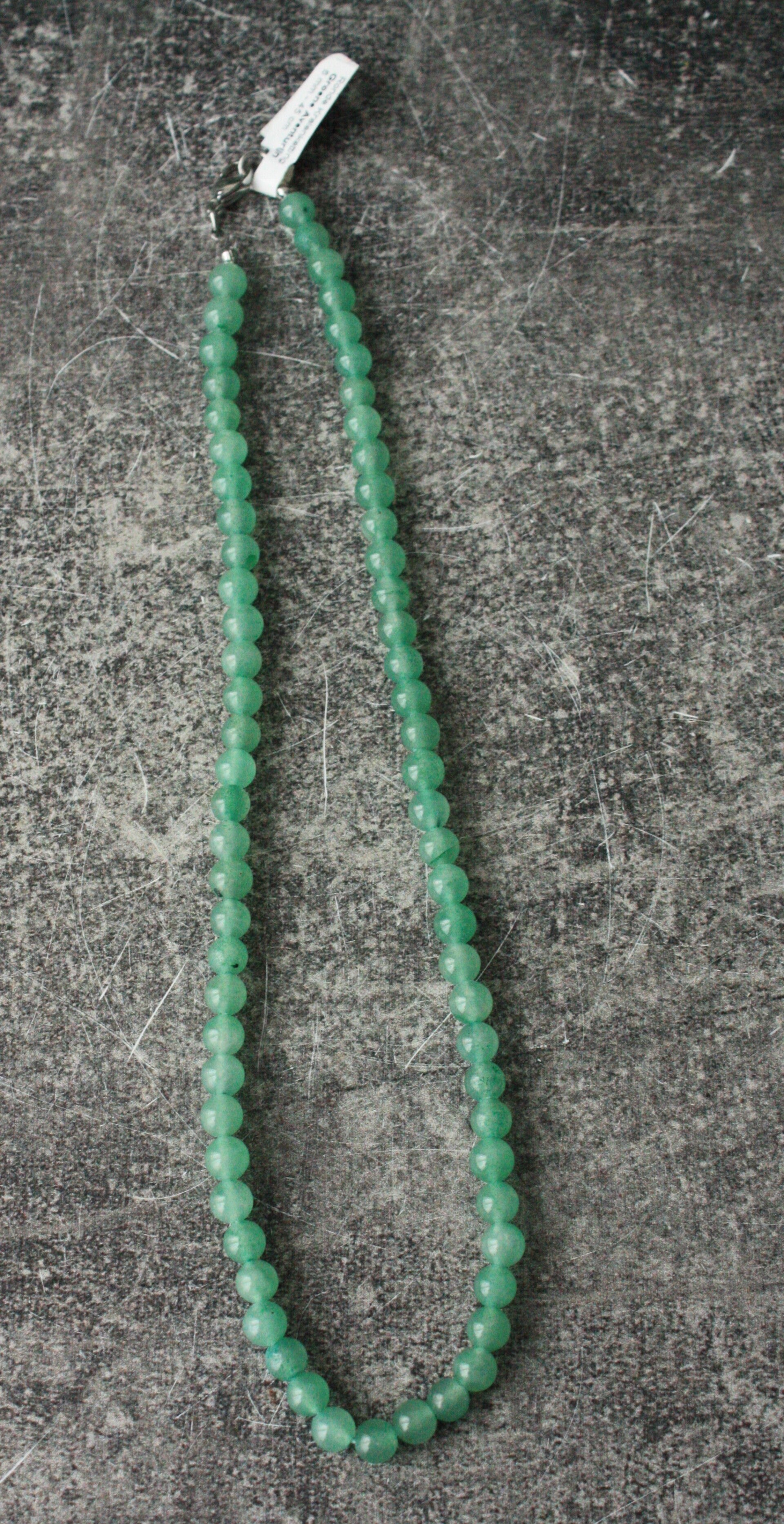 Groene aventurijn kralen ketting (6 mm kraal)