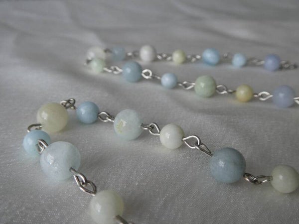Ketting aquamarijn