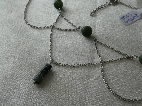 Ketting mos agaat