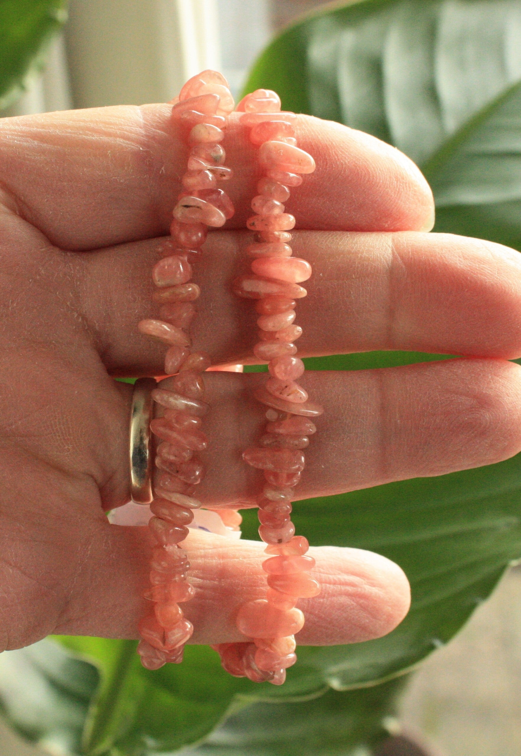 Rhodochrosiet splitarmband (A-Kwaliteit)