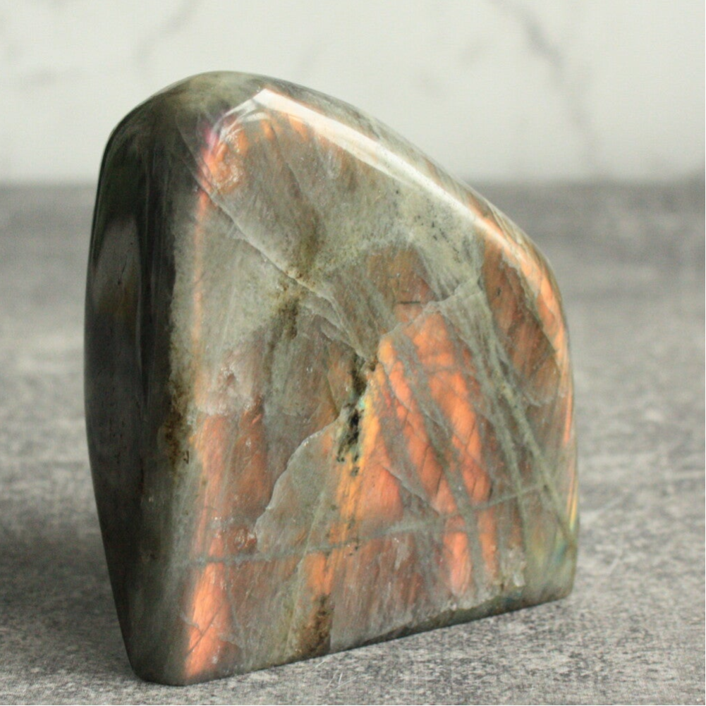 Labradoriet freeform oranje 06