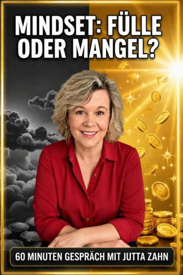 Mindset Fülle oder Mangel? 60 Minuten Gespräch mit Jutta Zahn