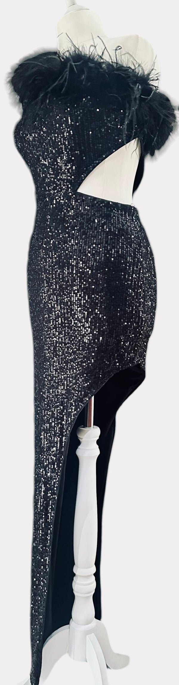 Vestido letenjuelas asimétrico