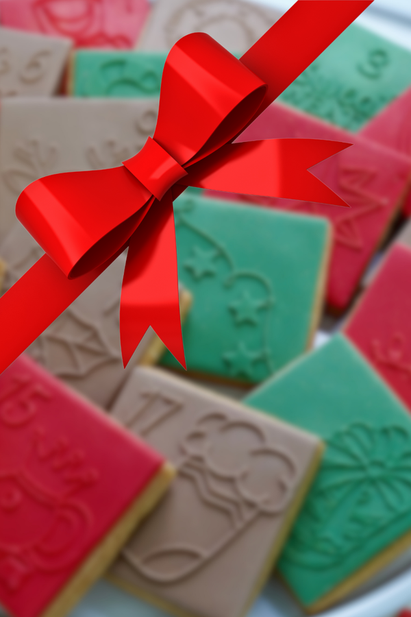 Koekjes Adventkalender MIDDEL (12 koekjes)