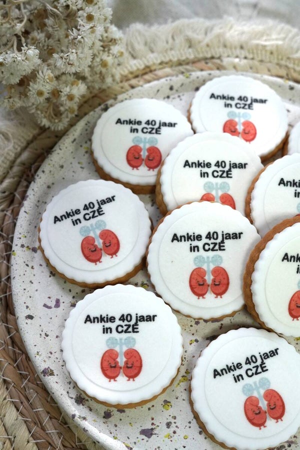 Kleine logo / Foto koekjes (vanaf 30 stuks)