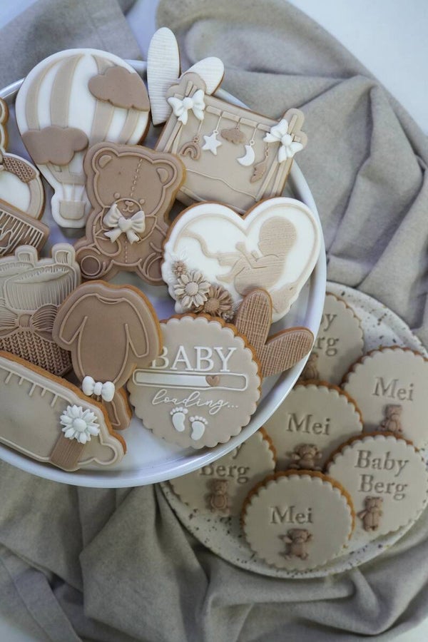 Duo Set Zwangerschapsaankondiging koekjes