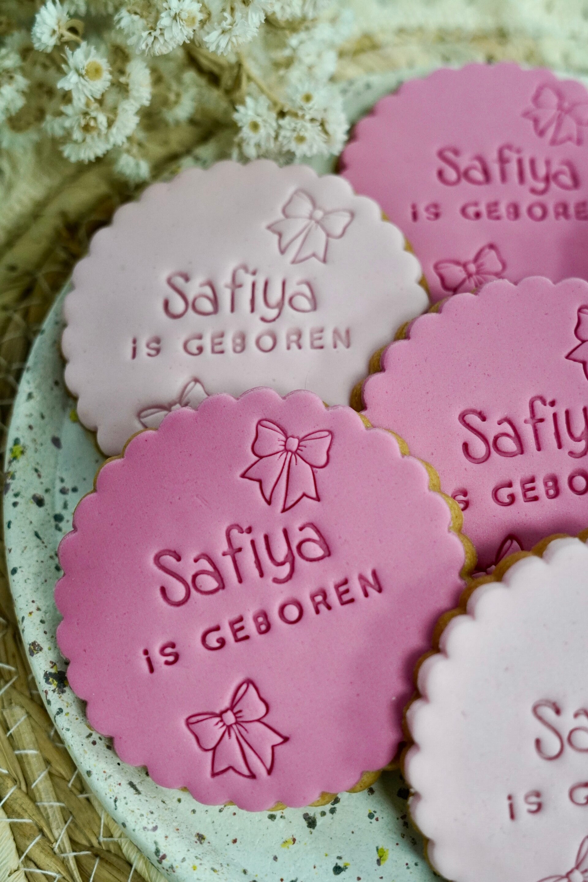 Classic koekjes met strikjes (erin gedrukt)