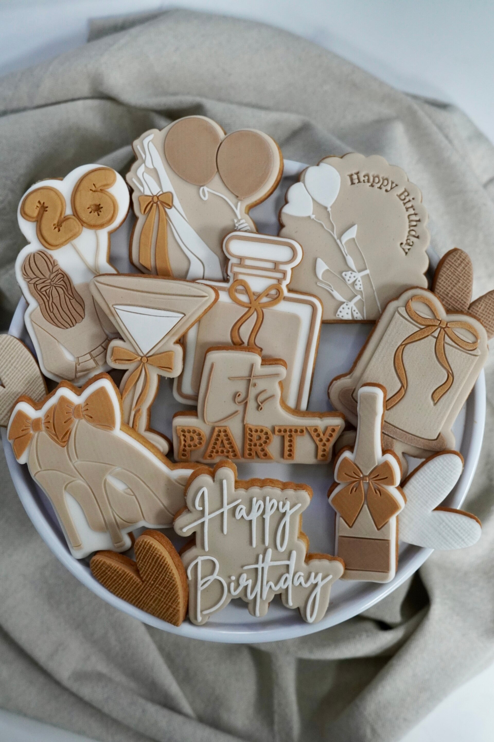 Girly Happy Birthday deluxe koekjes