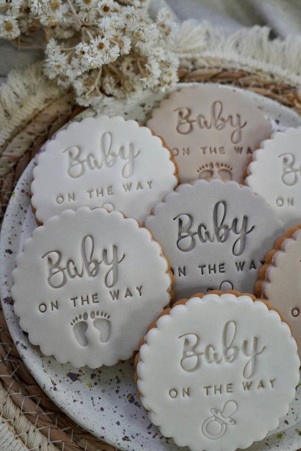 Beige baby on the way koekjes