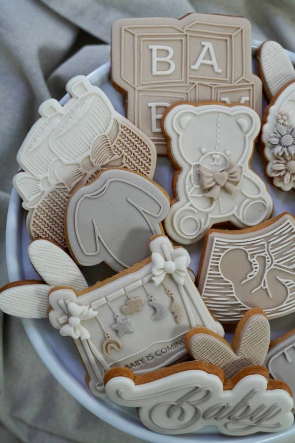 Beige Zwangerschapsaankondiging Set