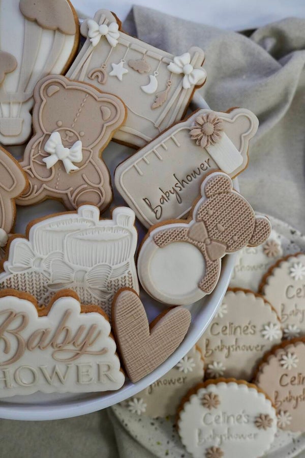 Duo set Babyshower (Deluxe & Classic koekjes in één bestelling)