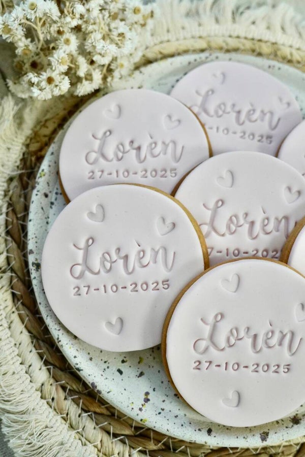 Classic koekjes met hartjes (erin gedrukt)