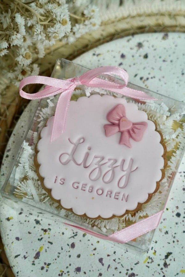 Cadeaudoosje met lintje/strikje (voor classic koekjes)