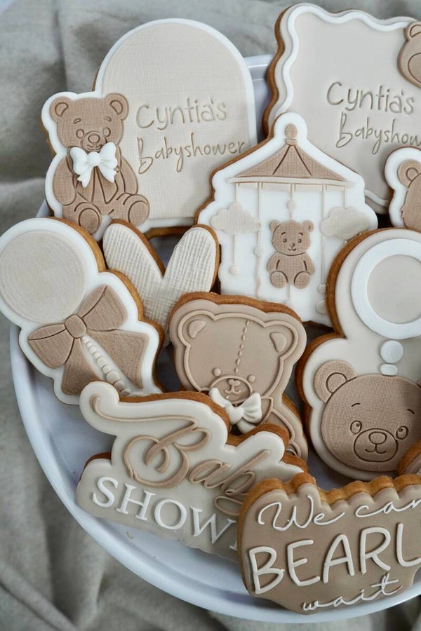 We can bearly wait babyshower thema