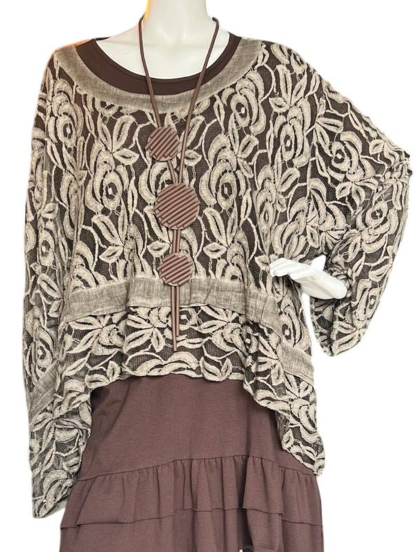 Moonshine kanten tuniek kort