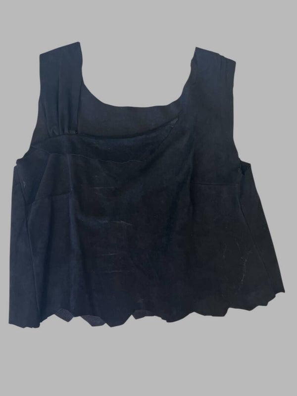 Suede top asymmetrisch  38-40