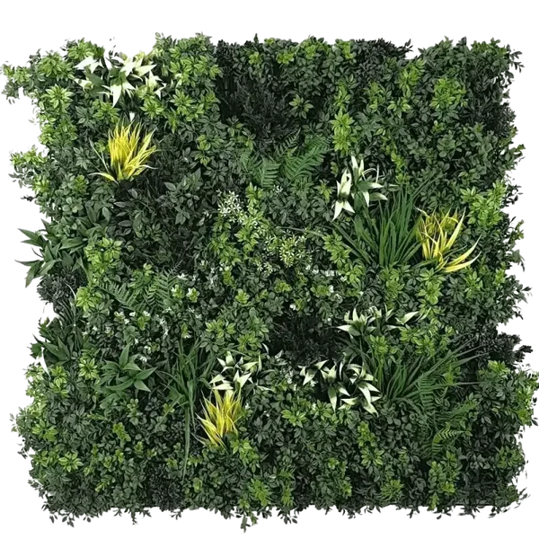 Green Forest Bespoke Commercial Grade Metal Backed Vertical Garden / Green Wall UV Resistant 1m x 1m Fire Retardant