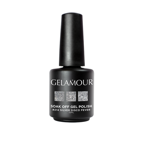 Gel Polish #214 Silver Disco Fever (15ml)