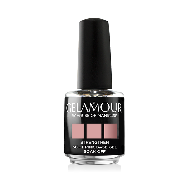 Strengthen Soft Pink Base Gel Soak Off Gel Amour