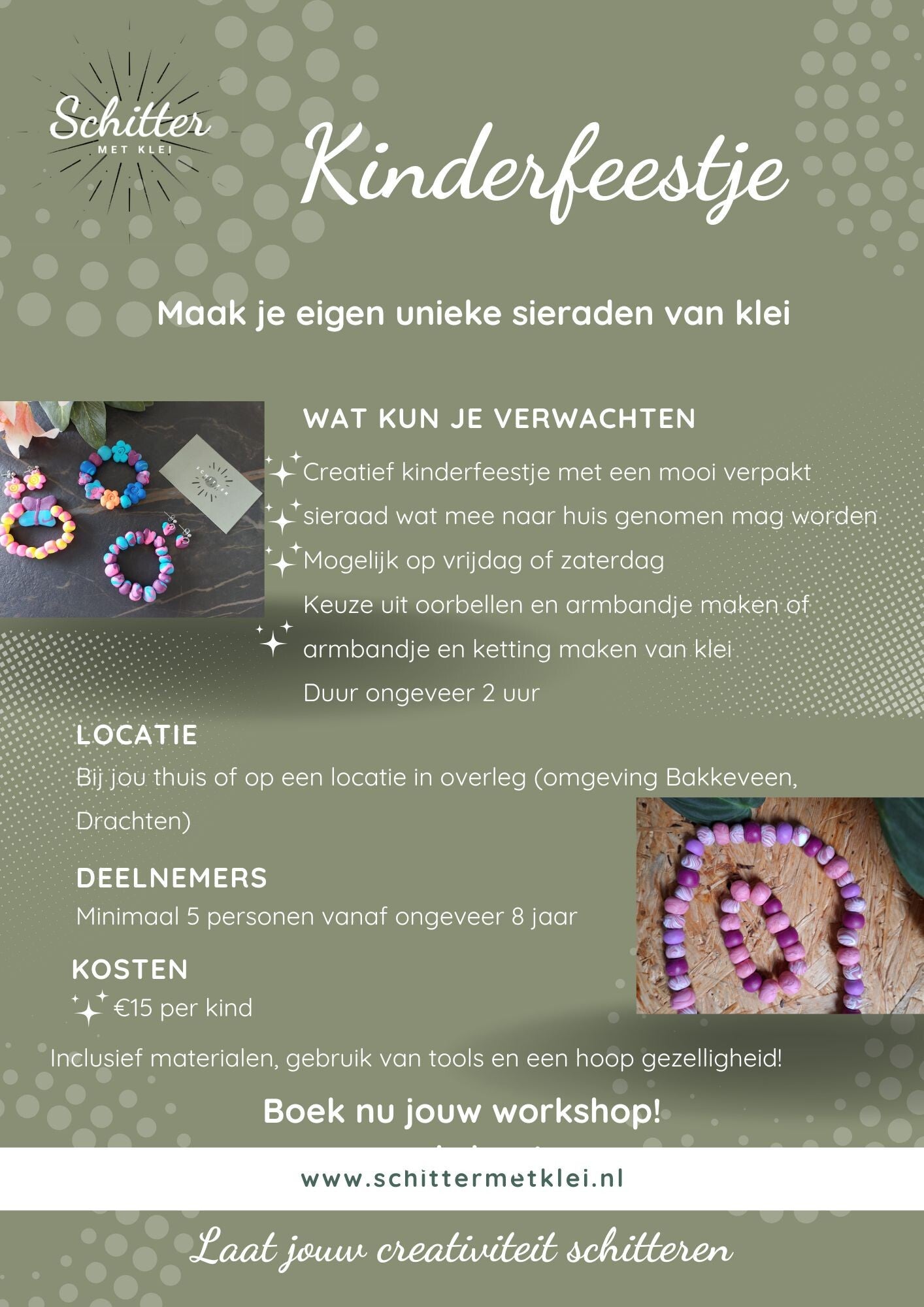 Workshop kinderfeestje (op locatie)