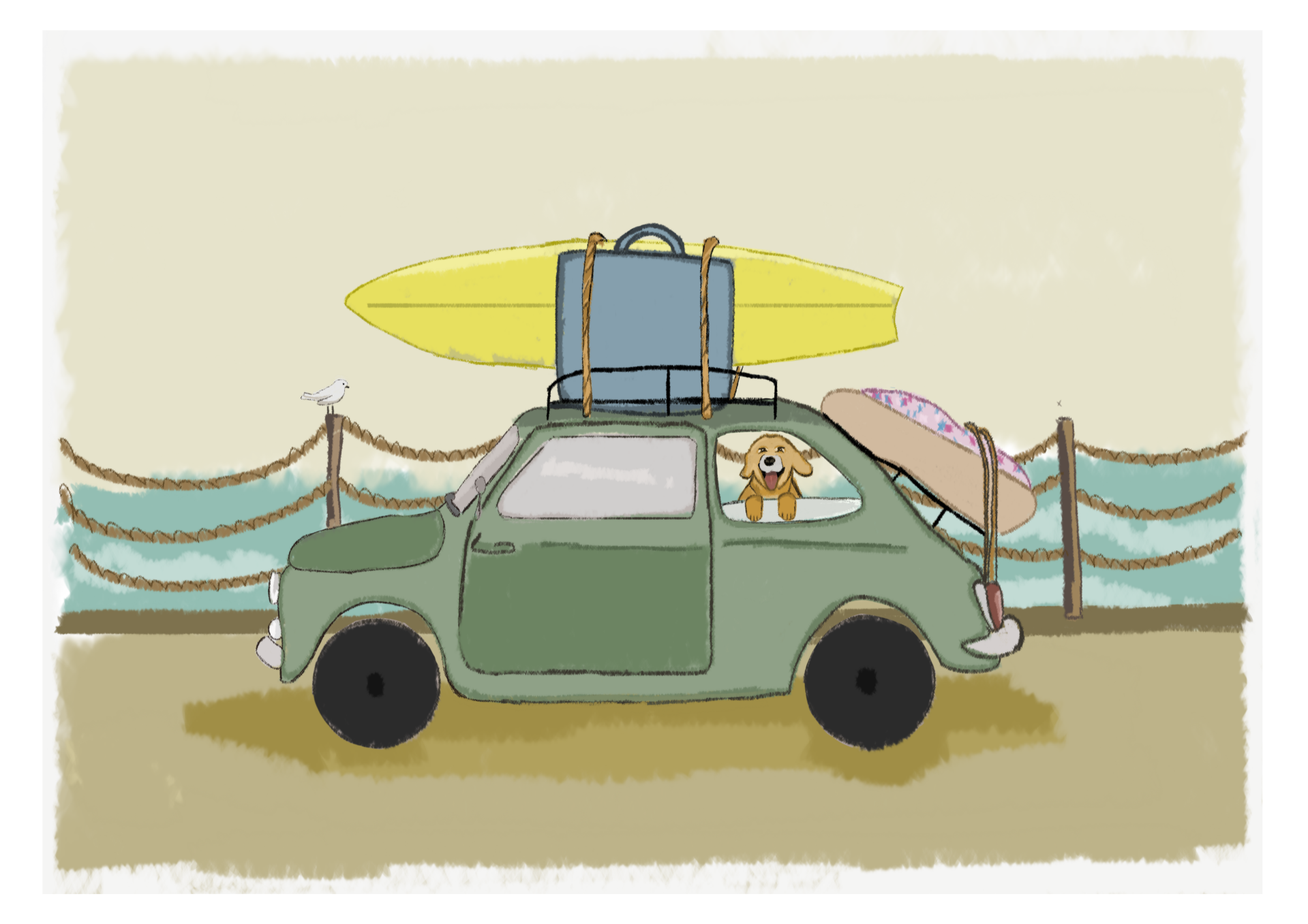 Vakantie A4 fine art print