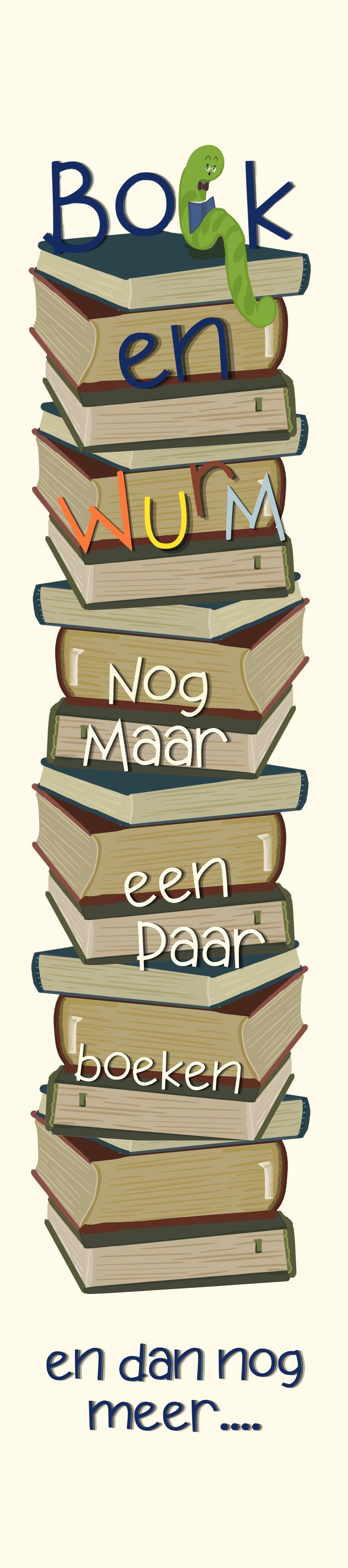 Boekenwurm boekenlegger