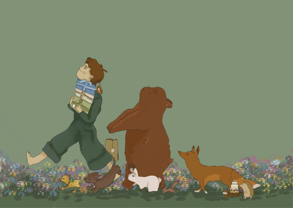 Verjaardag van bosvriendjes