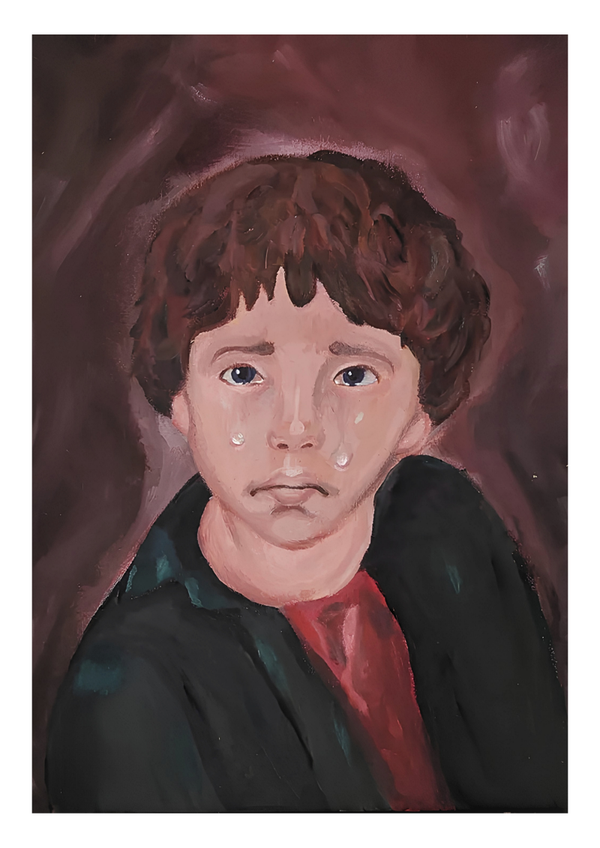 Huilend jongentje A4 fine art print