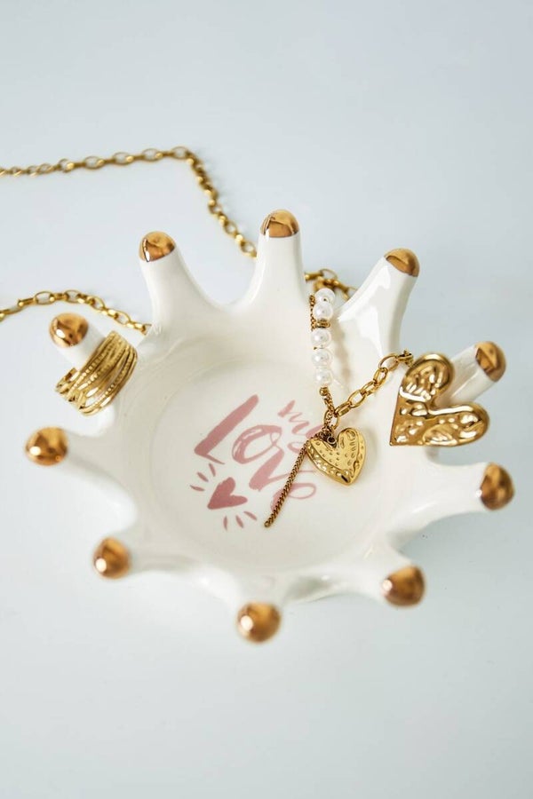 My love Sieraden display - Wit/goud