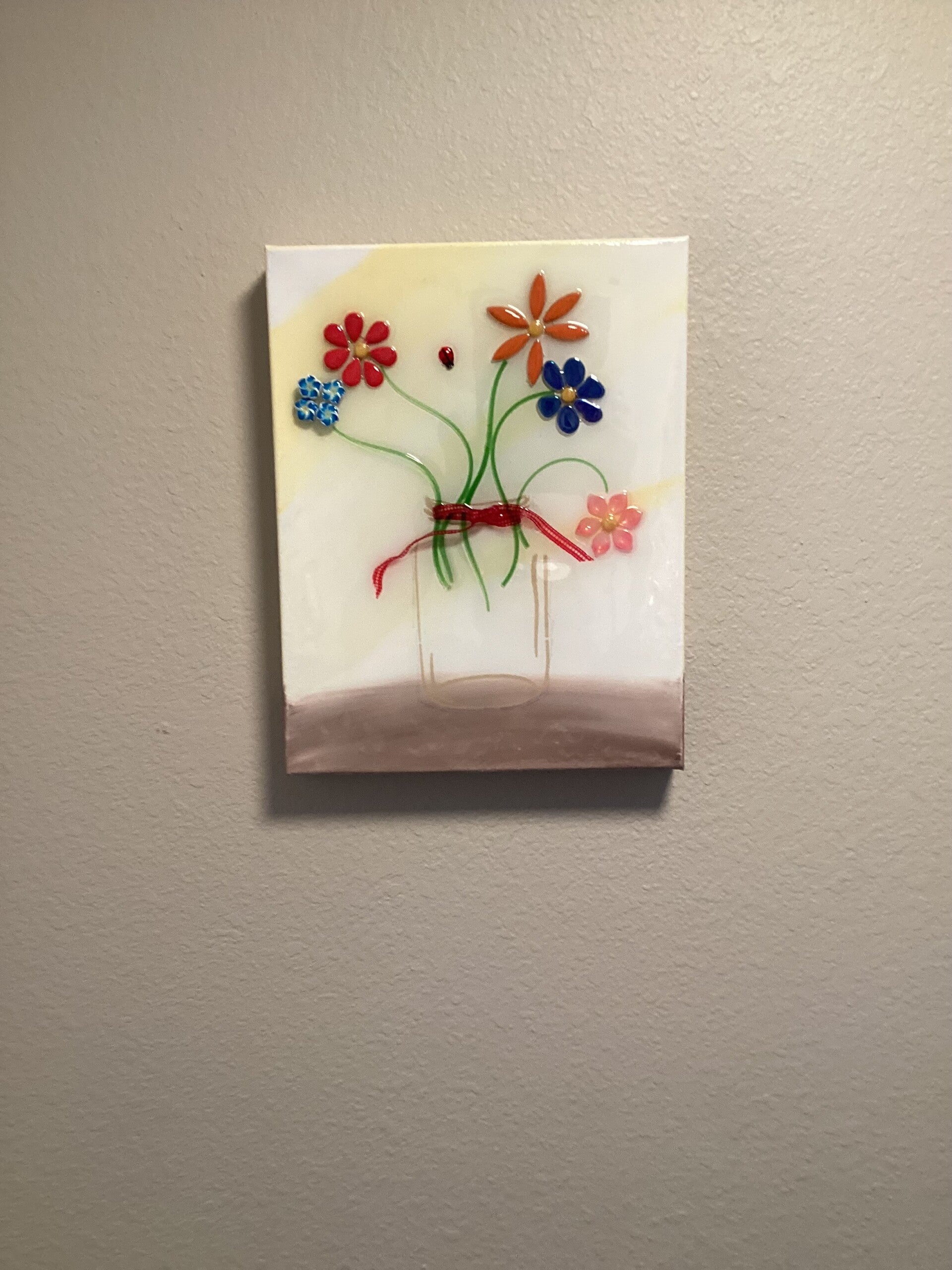 Jar of flowers