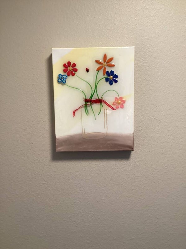 Jar of flowers