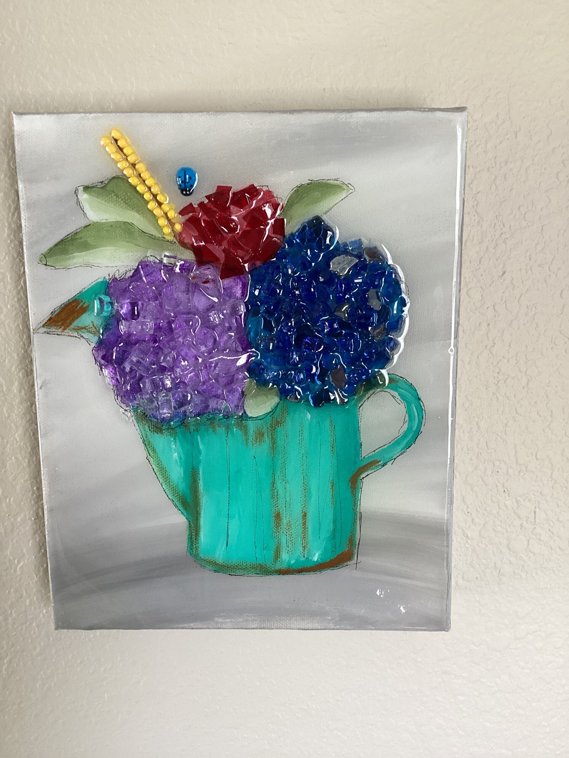 Watering can of Hydrangeas