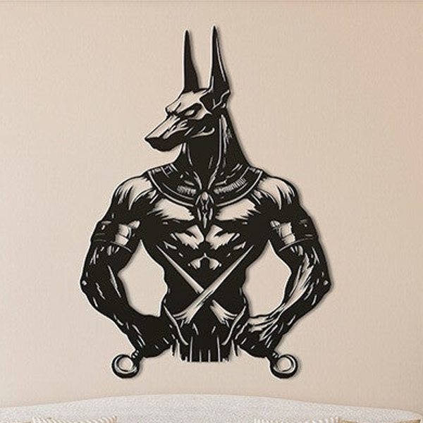 Anubis con dagas impresos en 3d
