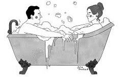 Blowjob and fucking in the bath