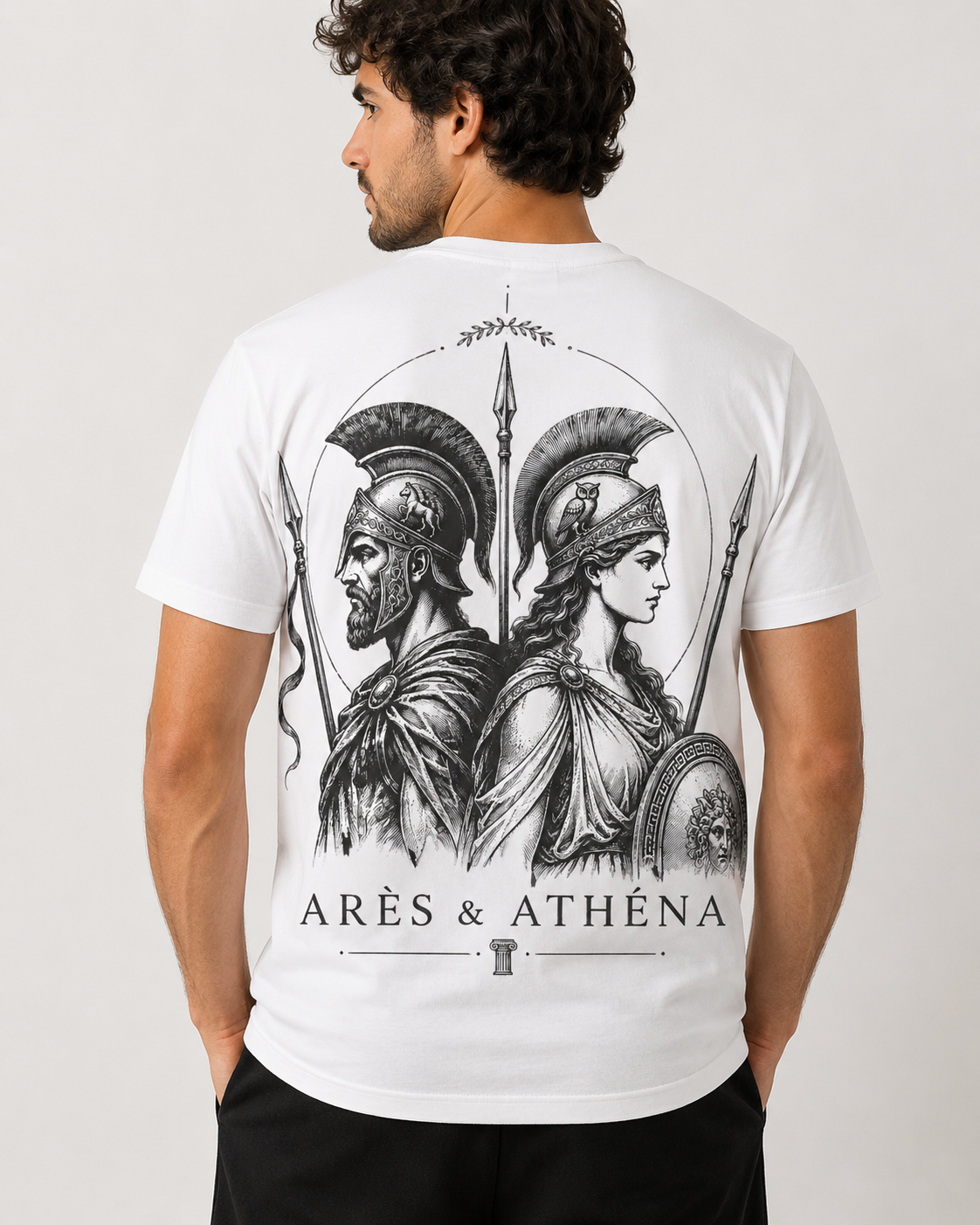 T-shirt Blanc Arès & Athéna