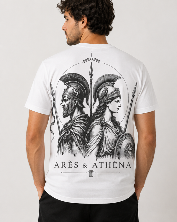 T-shirt Blanc Arès & Athéna